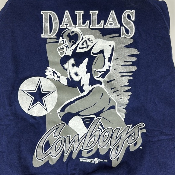 Vintage 90s Dallas Cowboys NFL Navy Hoodie Size XL - Picture 1 of 8